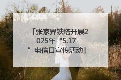 张家界铁塔开展2025年“5.17”电信日宣传活动