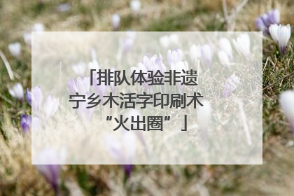 排队体验非遗 宁乡木活字印刷术“火出圈”
