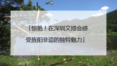 惊艳！在深圳文博会感受旌阳非遗的独特魅力