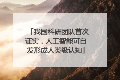 我国科研团队首次证实，人工智能可自发形成人类级认知