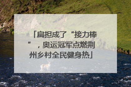 扁担成了“接力棒”，奥运冠军点燃荆州乡村全民健身热