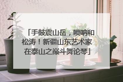手鼓震山岳，唢呐和松涛！新疆山东艺术家在泰山之巅斗舞论琴