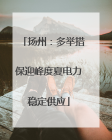 扬州：多举措保迎峰度夏电力稳定供应