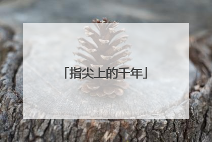 指尖上的千年