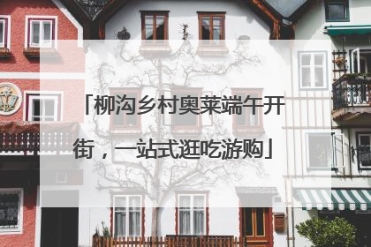 柳沟乡村奥莱端午开街，一站式逛吃游购