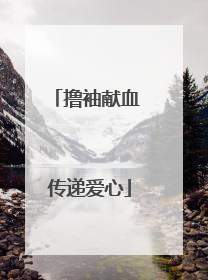 撸袖献血 传递爱心
