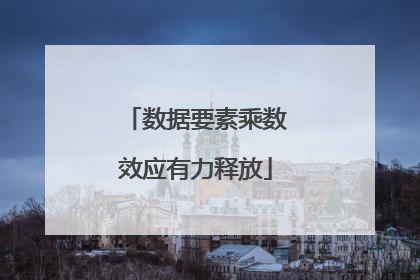 数据要素乘数效应有力释放