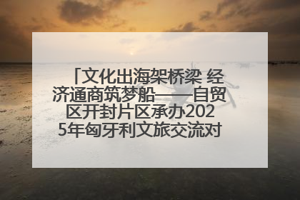 文化出海架桥梁 经济通商筑梦船——自贸区开封片区承办2025年匈牙利文旅交流对接活动专场