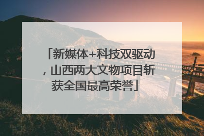 新媒体+科技双驱动，山西两大文物项目斩获全国最高荣誉