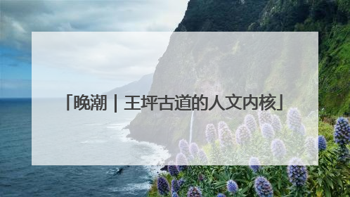 晚潮｜王坪古道的人文内核