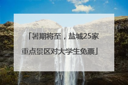 暑期将至，盐城25家重点景区对大学生免票