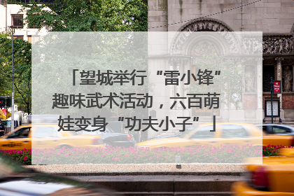 望城举行“雷小锋”趣味武术活动，六百萌娃变身“功夫小子”