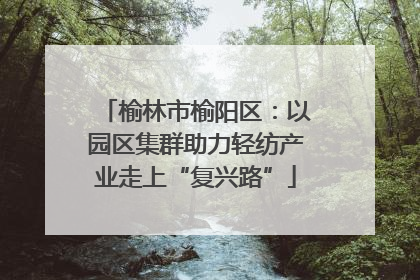 榆林市榆阳区：以园区集群助力轻纺产业走上“复兴路”