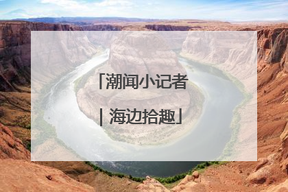 潮闻小记者｜海边拾趣
