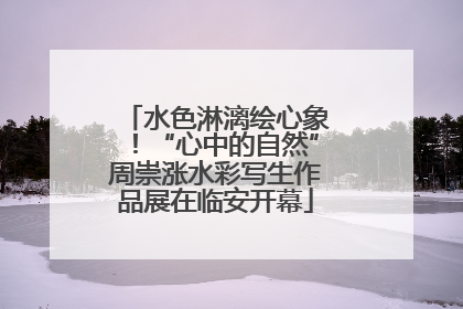 水色淋漓绘心象！“心中的自然”周崇涨水彩写生作品展在临安开幕