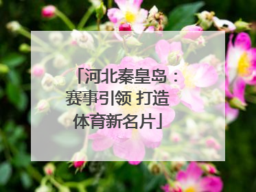 河北秦皇岛：赛事引领 打造体育新名片