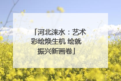 河北涞水：艺术彩绘焕生机 绘就振兴新画卷