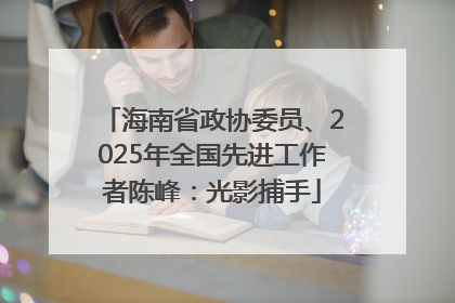 海南省政协委员、2025年全国先进工作者陈峰：光影捕手