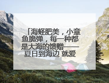 海蛏肥美，小章鱼脆弹，每一种都是大海的馈赠——夏日到海边 就爱那口鲜