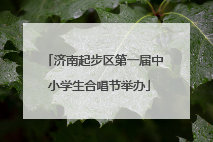 济南起步区第一届中小学生合唱节举办