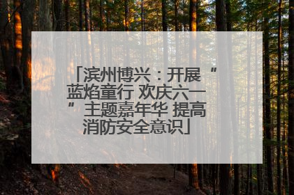 滨州博兴：开展“蓝焰童行 欢庆六一”主题嘉年华 提高消防安全意识