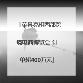 荣县亮相西部跨境电商博览会 订单超400万元