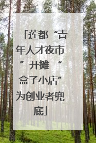 莲都“青年人才夜市”开摊 “盒子小店”为创业者兜底