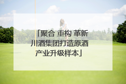 聚合 重构 革新 川酒集团打造原酒产业升级样本