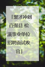 聚才冲刺百强县 松滋事业单位招聘面试收官