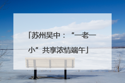 苏州吴中:“一老一小”共享浓情端午