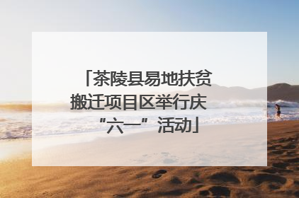 茶陵县易地扶贫搬迁项目区举行庆“六一”活动