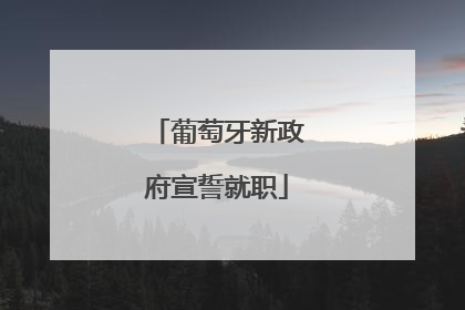 葡萄牙新政府宣誓就职