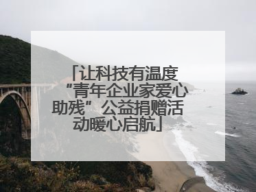 让科技有温度 “青年企业家爱心助残”公益捐赠活动暖心启航