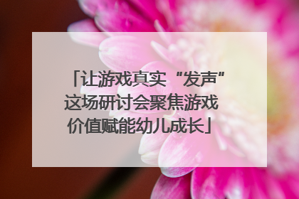 让游戏真实“发声” 这场研讨会聚焦游戏价值赋能幼儿成长