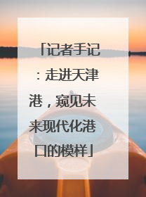 记者手记：走进天津港，窥见未来现代化港口的模样