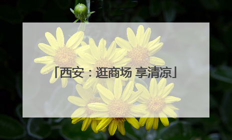 西安：逛商场 享清凉