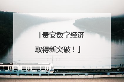 贵安数字经济取得新突破！