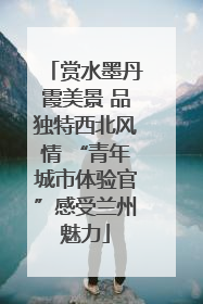 赏水墨丹霞美景 品独特西北风情 “青年城市体验官”感受兰州魅力