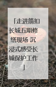 走进箭扣长城五期修缮现场 沉浸式感受长城保护工作