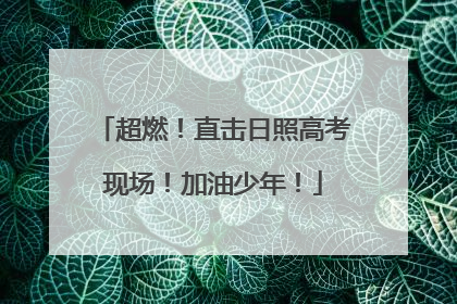 超燃！直击日照高考现场！加油少年！