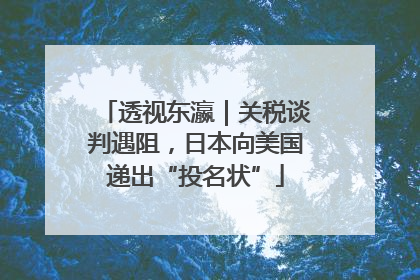 透视东瀛｜关税谈判遇阻，日本向美国递出“投名状”