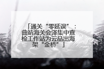 通关“零延误”：曲靖海关会泽集中查检工作站为云品出海架“金桥”