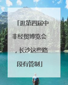 逛第四届中非经贸博览会，长沙这些路段有管制