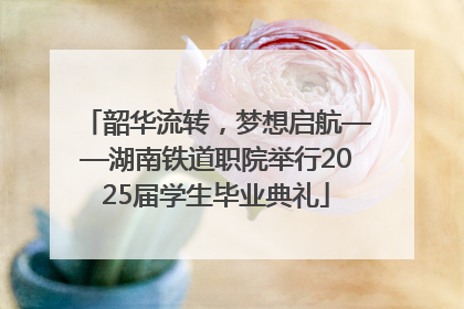 韶华流转，梦想启航——湖南铁道职院举行2025届学生毕业典礼
