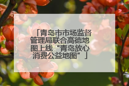 青岛市市场监督管理局联合高德地图上线“青岛放心消费公益地图”
