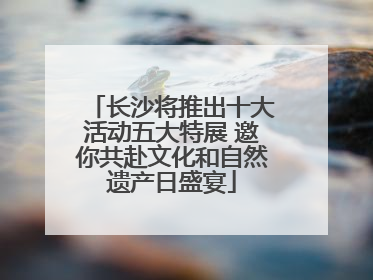 长沙将推出十大活动五大特展 邀你共赴文化和自然遗产日盛宴