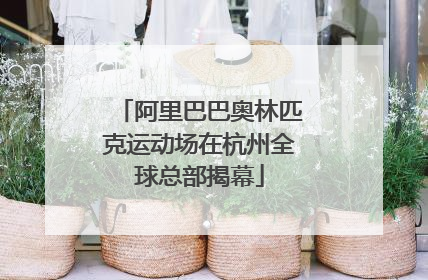 阿里巴巴奥林匹克运动场在杭州全球总部揭幕