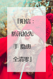 阳信：防汛抢先手 隐患全清零