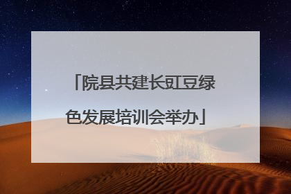 院县共建长豇豆绿色发展培训会举办