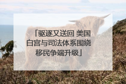 驱逐又送回 美国白宫与司法体系围绕移民争端升级